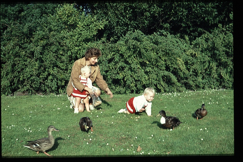 02.Zuiderpark sep 1964 Mama,Brigitte,Marion.JPG